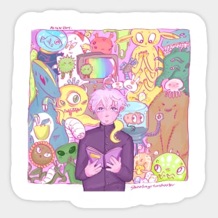 Alien Boy Sticker